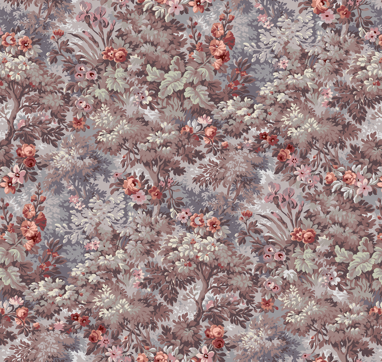 Панно Loymina Панорама Английский сад: панорамный паттерн PNR4 007 3×1 Панно Loymina Панорама Английский сад: панорамный паттерн PNR4 007 3×1